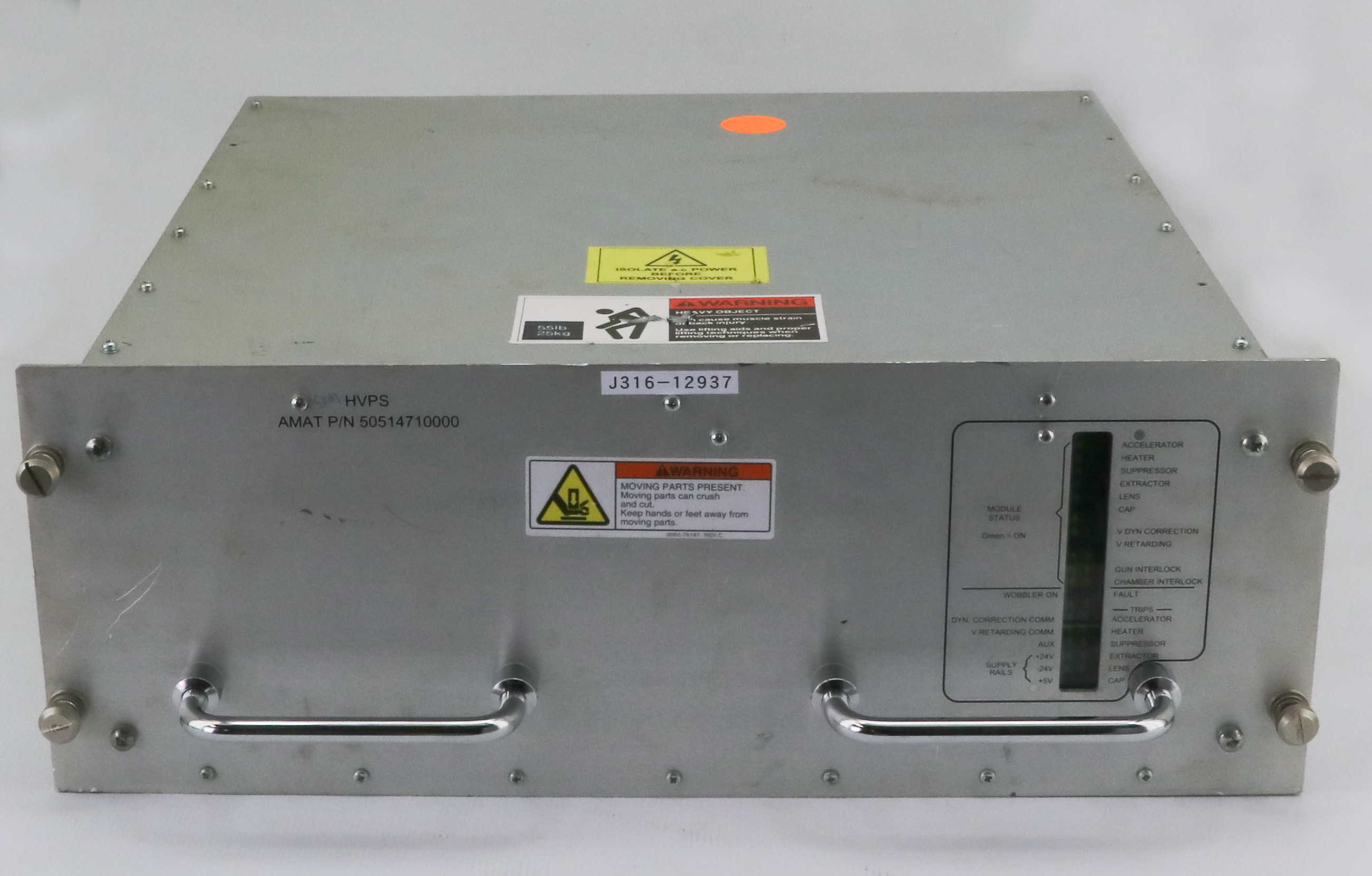 12937 HITEK POWER HIVOLT HVPS 26KV POWER SUPPLY, AMAT 50514710000